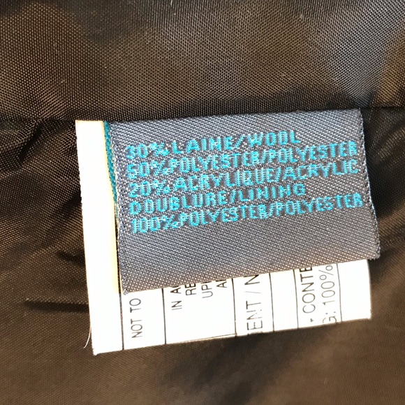 Women long wool coat  white, gray and black - Picture 8 of 8